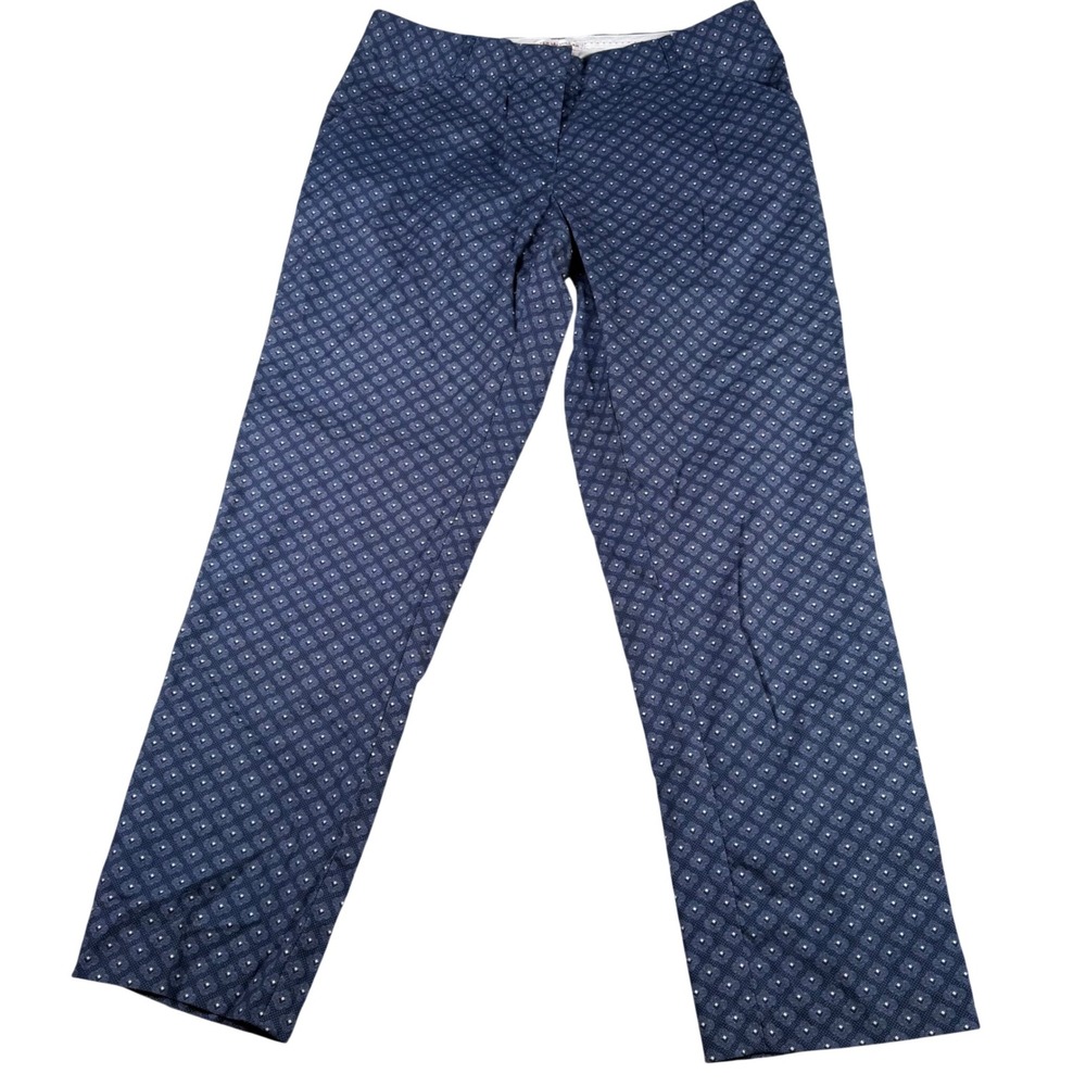 Peter‎ Millar Trousers Women 4 (FITS 30x25) Navy Notre Dame Medallion Print NEW